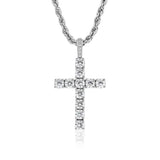 White Gold Iced Cross Pendant - VIRAGE London, 30002002030000