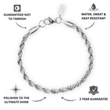 Silver Rope Bracelet 5mm - USP's - VIRAGE London, 40100001020507