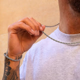 Silver Rope Bracelet 5mm - VIRAGE London, 40100001020507