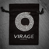 Iced Tennis Chain White Gold 3mm Focus - VIRAGE London, 10060002030418